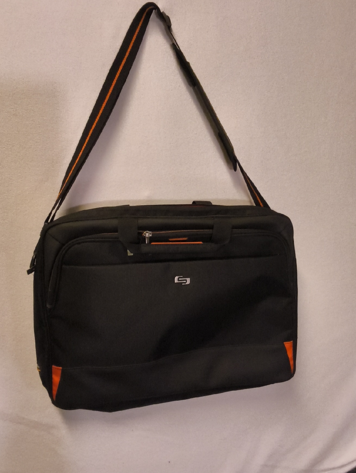 Solo New York Urban Focus Multicase Briefcase Fits Up To 173 Inch BlackOrng